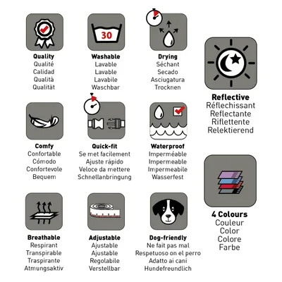 Harnais de Promenade HALTI - Design leger avec 5 Sangles Reglables, Bande R