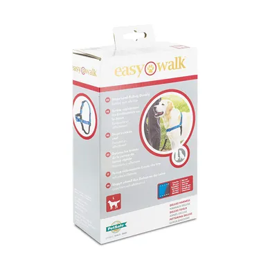 EASY WALK Harnais Deluxe L - Bleu Océan - Pour chien