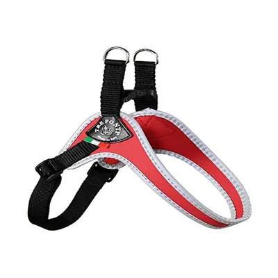 Treponti Harnais pour chien Rouge/elements reflechissants Taille 3