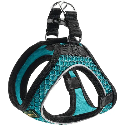 Hunter HILO Comfort Harnais en Maille pour Petit Chien, Turquoise, XXS-XS Hunter HILO Comfort Harnais en Maille pour Petit Chien, Turquoise, XXS-XS