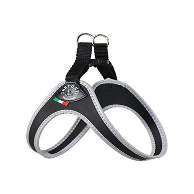 Tre Ponti Fibbia Harnais pour petits chiens Noir