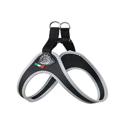 Tre Ponti Fibbia Harnais pour petits chiens Noir