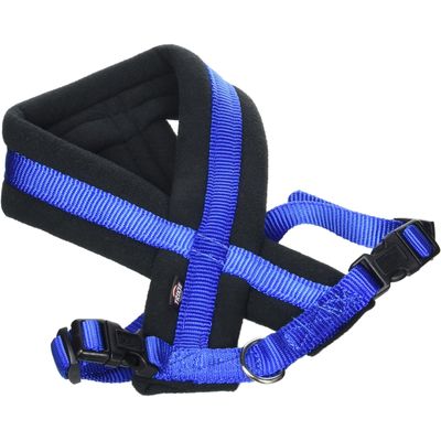 Trixie Premium Harnais de Randonnee, Bleu royal, S: 35-65 cm/20 mm