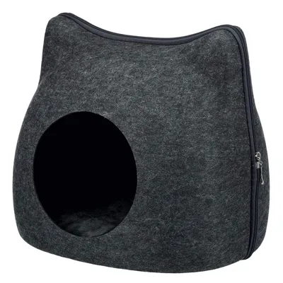TRIXIE Abri douillet Cat 38 &times; 35 &times; 37 cm - Gris anthracite - Po