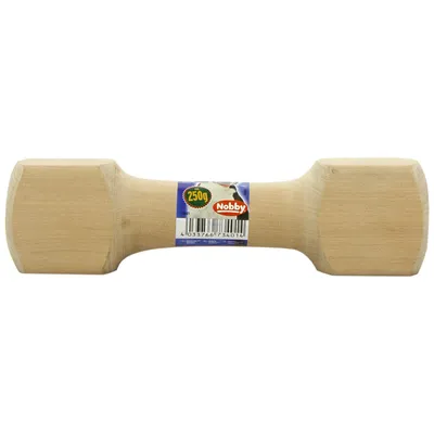 Nobby Jouet Haltère en Bois pour Chien 250 g