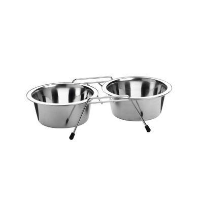 HUNTER Double gamelle en Acier Inoxydable Amovible Individuellement 2 x 250