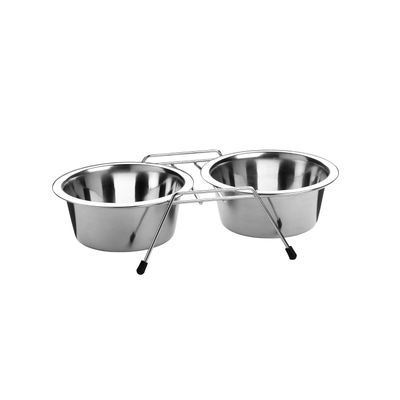 HUNTER Double gamelle en Acier Inoxydable Amovible Individuellement 2 x 250