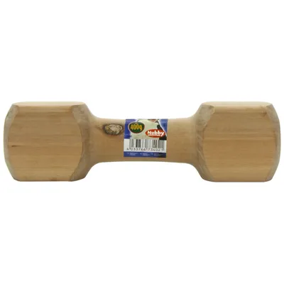 Nobby Jouet Haltère en Bois pour Chien 400 g