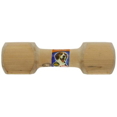 Nobby Jouet Haltère en Bois pour Chien 400 g