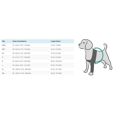 Suitical Recovery Dog Sleeve, 2X-Large, Black