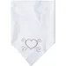 Mirage Bandana en Forme de c?ur avec Strass Blanc Taille L