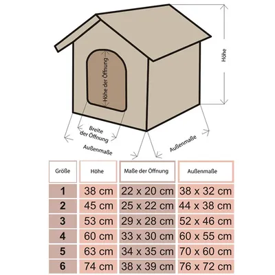 HobbyDog Niche, Taille 4, Marron avec Pattes