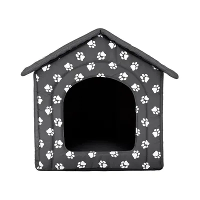 Hobbydog Dog House, gris avec pattes, L