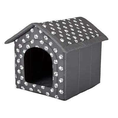 Hobbydog Dog House, gris avec pattes, L