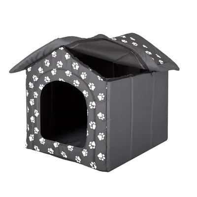 Hobbydog Dog House, gris avec pattes, L