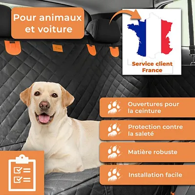 Couverture de Protection pour Voiture - Banquette Arrière et Coffre