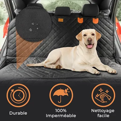 Couverture de Protection pour Voiture - Banquette Arrière et Coffre