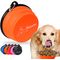 Bol Pliable pour Chiens et Chats - Compact, Silicone Durable, Voyage. Orange 1000ml + 350ml
