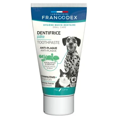 Francodex - Dentifrice Pâte Pour Chiens et Chats Tube de 70g