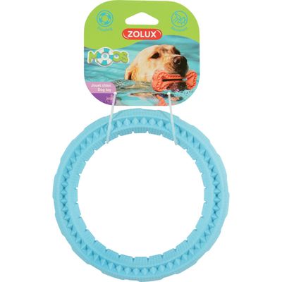zolux - Jouet anneau ø 17 cm x 3 cm  Moos TPR flottant pour chien