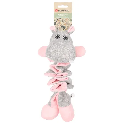 Flamingo - Jouet Hippopotame Rose Filsy 34 cm pour Chiot Flamingo - Jouet Hippopotame Rose Filsy 34 cm pour Chiot
