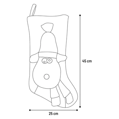 Flamingo - Chaussette Caribou Noël couleur aléatoire jouet pour chien