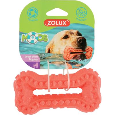 Jouet Os Moos TPR flottant 13 cm x 2.5 cm pour chien