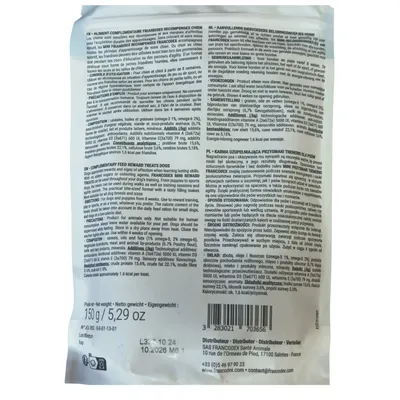 Francodex - Mini friandises récompenses saveur saumon 150 g pour chiens
