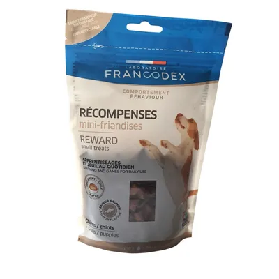 Francodex - Mini friandises récompenses saveur saumon 150 g pour chiens