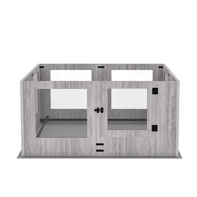 BINGOPAW Parc pour Chien  avec un Tapis   Caisse de Mise Bas