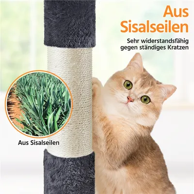 Kratzbaum Katzenbaum Stabiler Katzenkratzbaum Katzenmöbel 158 cm