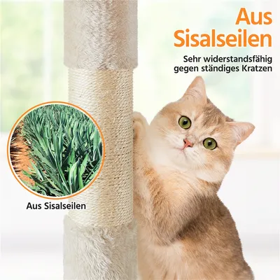 Kratzbaum Katzenbaum Stabiler Katzenkratzbaum Katzenmöbel 158 cm