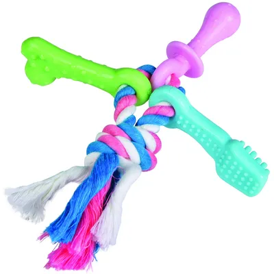 Doogy Jouet Trousseau TPR  pour Chiot Doogy Jouet Trousseau TPR  pour Chiot