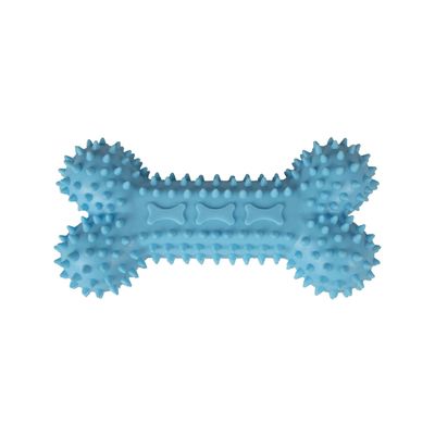 Doogy Jouet os pour chiot TPR Taille : 11 cm - Coloris bleu
