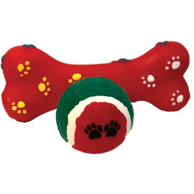 Doogy Lot de 6 jouets de noël pour chien
