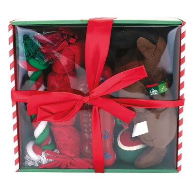 Doogy Lot de 6 jouets de noël pour chien