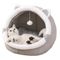 MCBOSON Nid pour chat semi-fermé 1 pièce