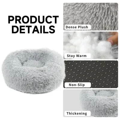 MCBOSON Lit pour chat en peluche Confort