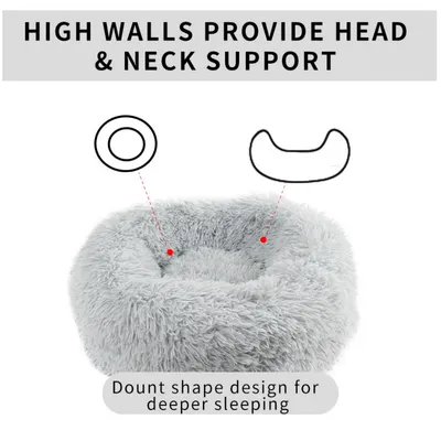 MCBOSON Lit pour chat en peluche Confort