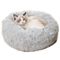 MCBOSON Lit pour chat en peluche Confort Gris clair - 60cm