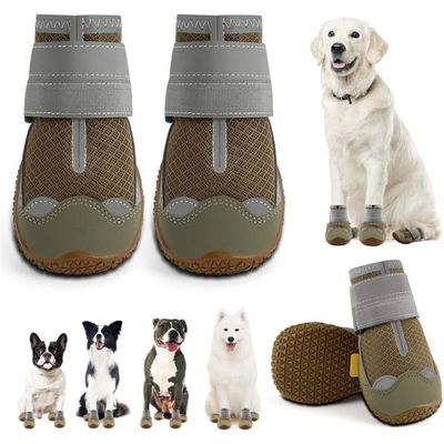 MCBOSON Chaussures de protection  pour chienBandes réfléchissantes