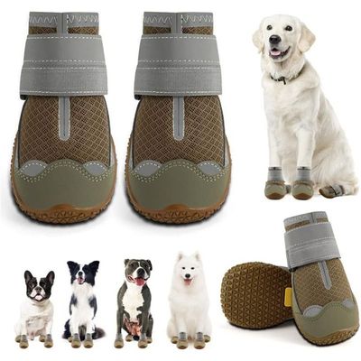 MCBOSON Hundeschuhe mit Reflektorstreifen