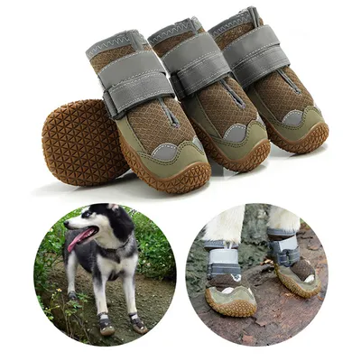 MCBOSON Chaussures de protection  pour chienBandes réfléchissantes
