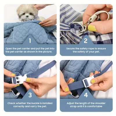 MCBOSON Sac de transport matelassé pour chien