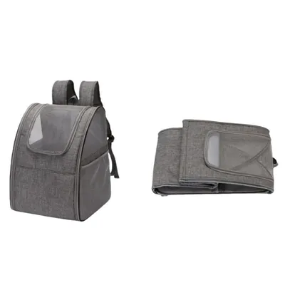 Sac à dos pliable ergonomique avec fenêtre pour chat Sac à dos pliable ergonomique avec fenêtre pour chat