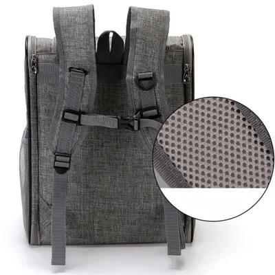 Sac à dos pliable ergonomique avec fenêtre pour chat Sac à dos pliable ergonomique avec fenêtre pour chat