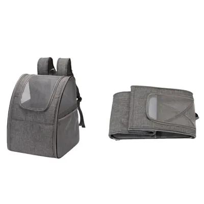 Sac à dos pliable ergonomique avec fenêtre pour chat