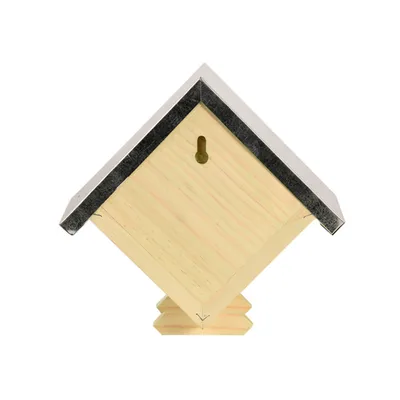 Maison à abeilles carrée, hauteur 18 cm en bois