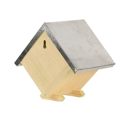 Maison à abeilles carrée, hauteur 18 cm en bois