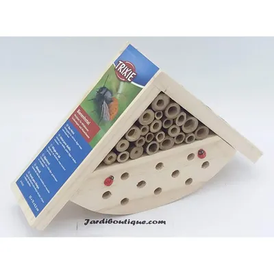Hôtel pour abeille en bois 25 × 15 × 6,5 cm